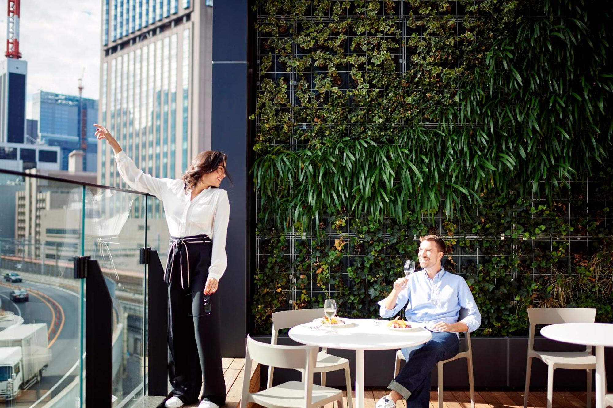 The Gate Hotel Tokyo By Hulic Luaran gambar Green wall